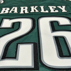 Men's Philadelphia Eagles Saquon Barkley #26 All-Stitched Midnight Green Jersey